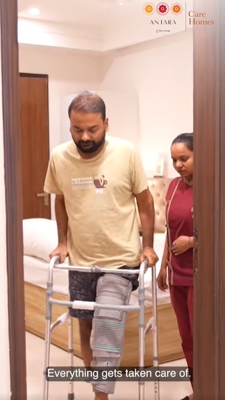 Every evening, the doctor comes and checks on my husband.