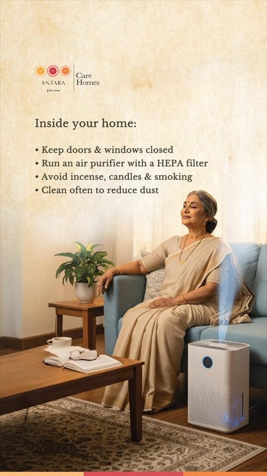 Post-festive air pollution can be tough, especially for seniors.