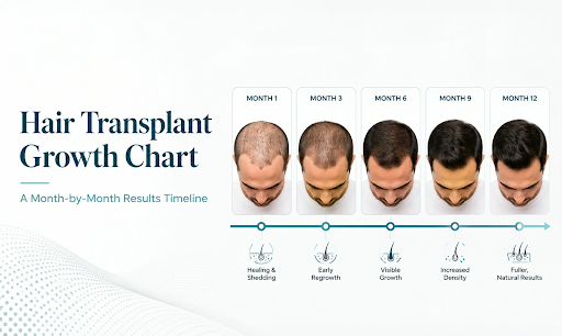 Hair Transplant Growth Chart: A Month-by-Month Results Timeline